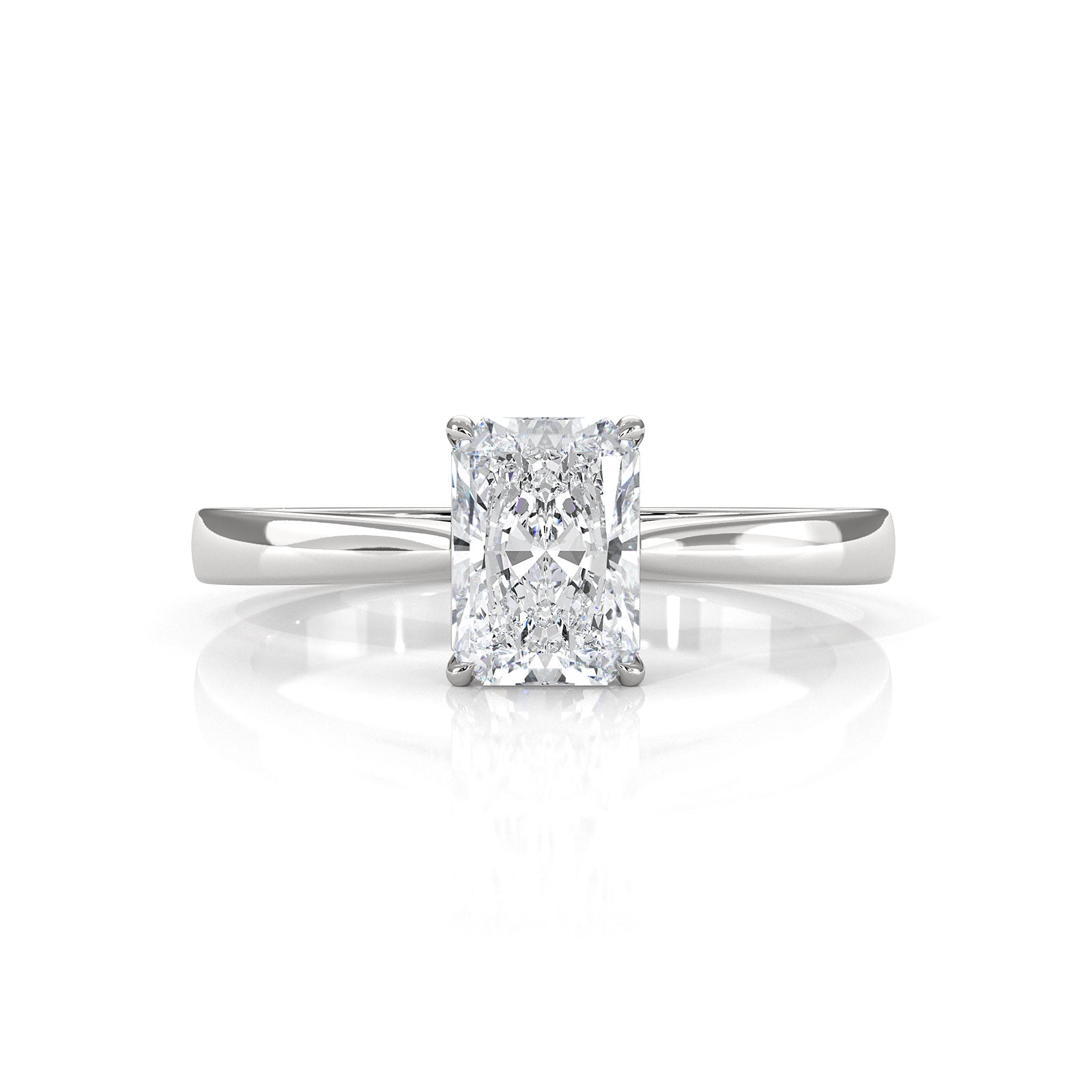 Lab Grown Diamond IGI Certified 4 Prong Solitaire Engagement Ring 4g Setting 1.00 Ctw.